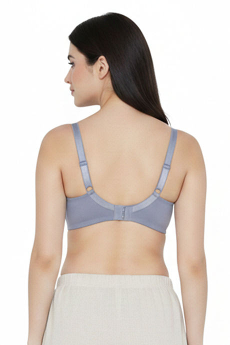 Zivame Double Layered Non Wired 3/4th Coverage Tshirt Bra - Blue Blizzard — image 2